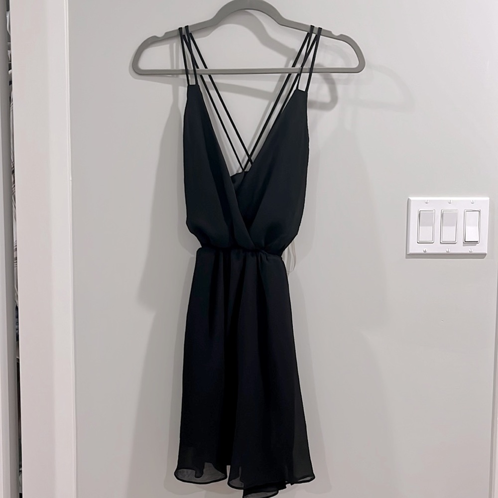 Strappy black dress